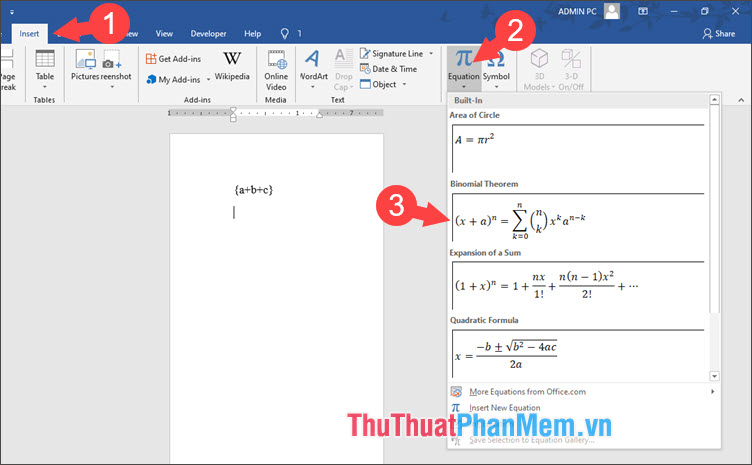 Equation
