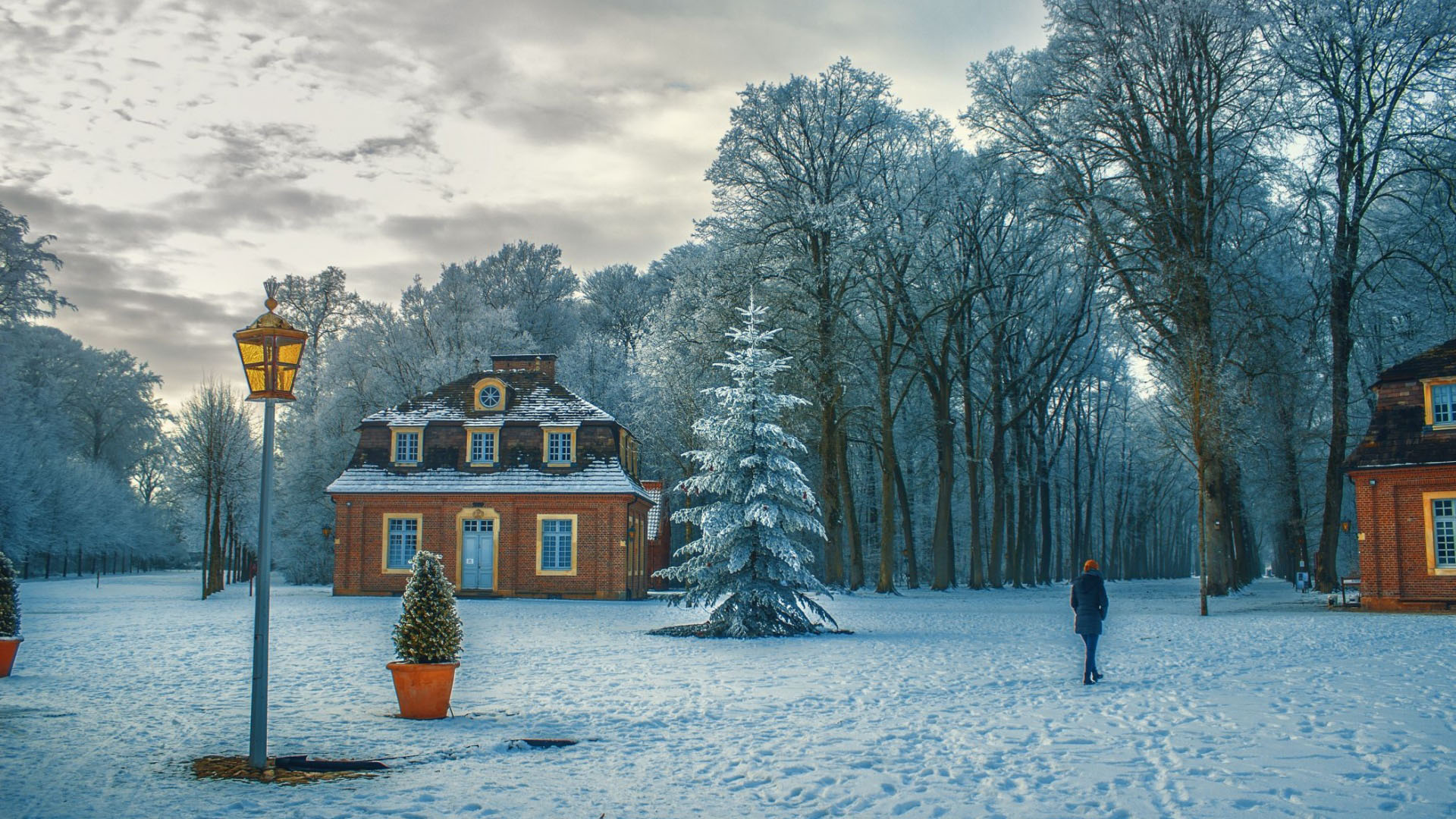 Hình nền ngôi nhà mùa đông
