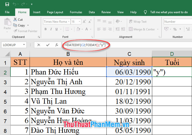 Hàm đếm ngày tháng trong Excel - Cách dùng và ví dụ minh họa