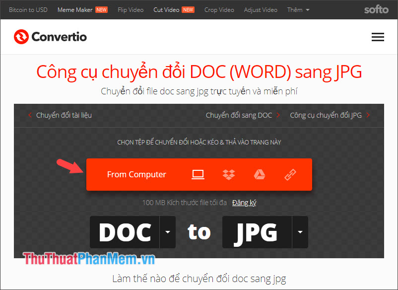 Chọn From Computer