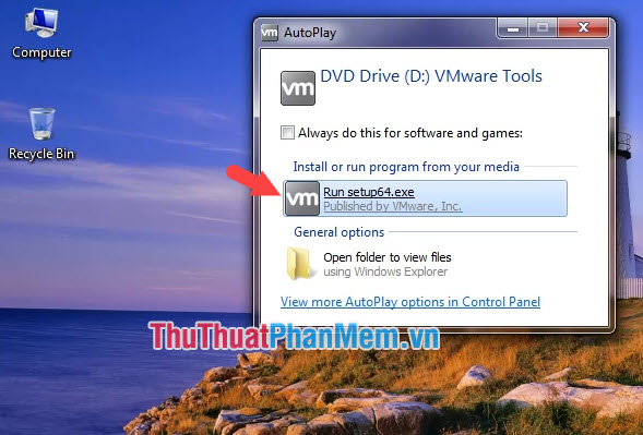 Cách copy dữ liệu từ máy thật sang máy ảo VMware