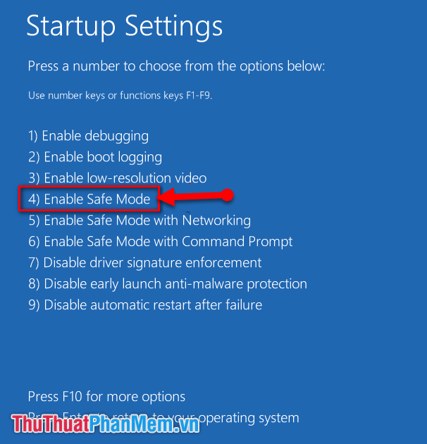 Cách vào Safe Mode Windows 10 khi khởi động bị lỗi