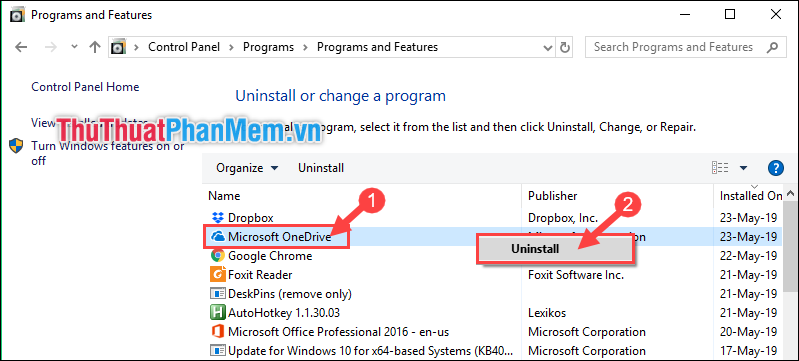 Cách tắt Onedrive, vô hiệu hóa và gỡ bỏ hoàn toàn ứng dụng Onedrive trên Windows 10