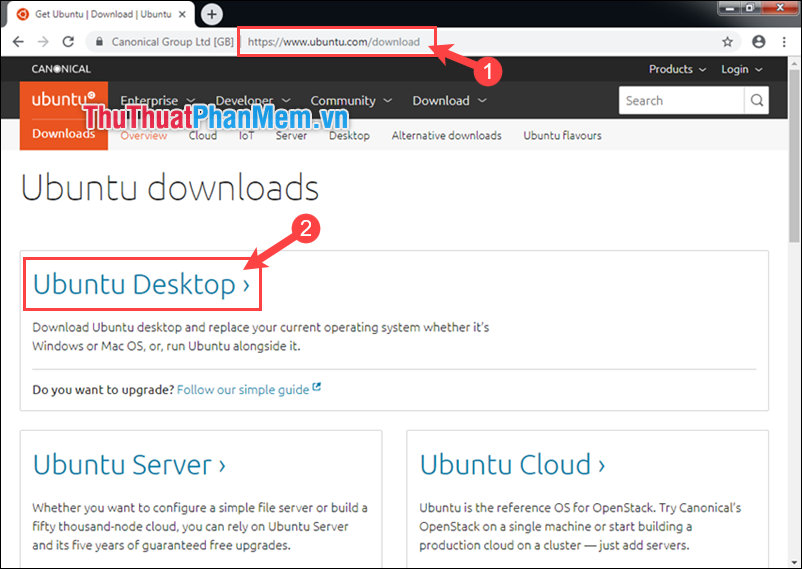 Hướng dẫn tải Ubuntu - Download Ubuntu mới nhất