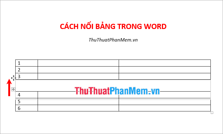 Nhấn giữ vào biểu tượng đó và kéo sát bảng 2