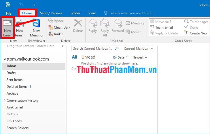 Chọn New Email