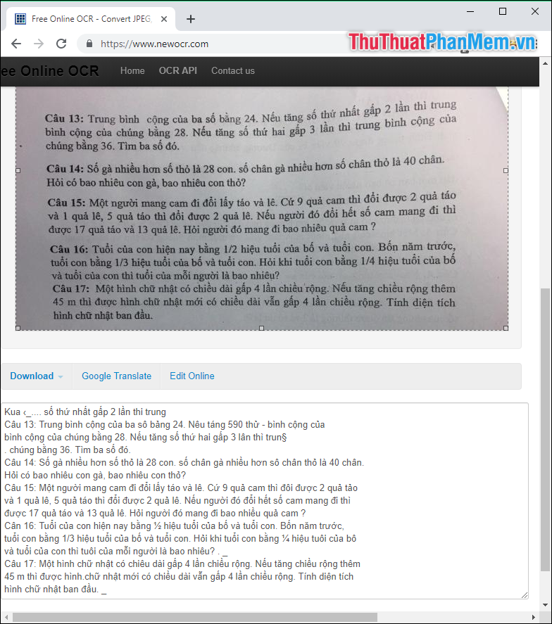 Copy và Paste vào Word như bình thường