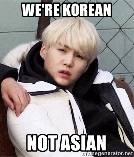 Ảnh chế BTS hài bựa- Were Korean not Asian