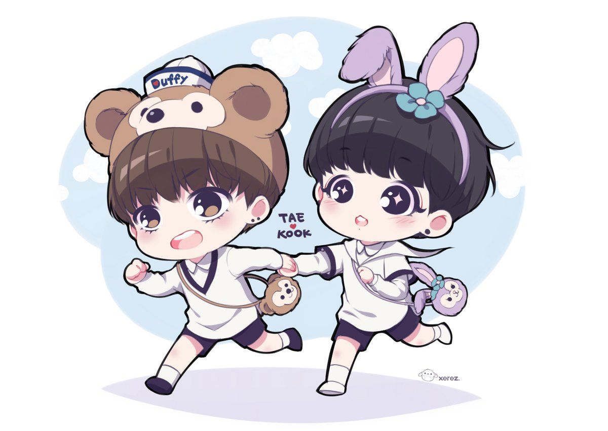 Ảnh Chibi BTS đẹp dễ thương