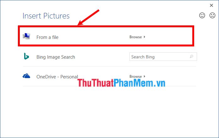 Chọn From a file