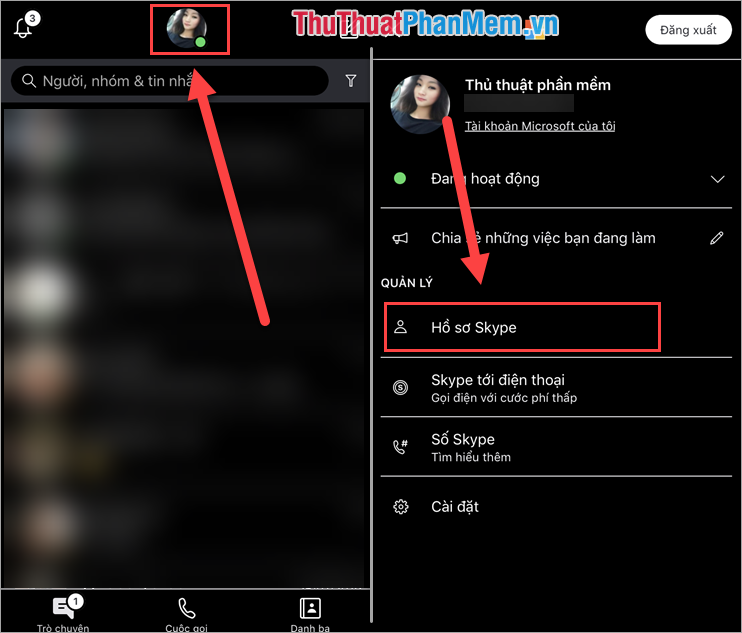 วิธีเปลี่ยนชื่อ Skype เปลี่ยนชื่อที่แสดงบน Skype - CungDayThang - พอร์ท ...