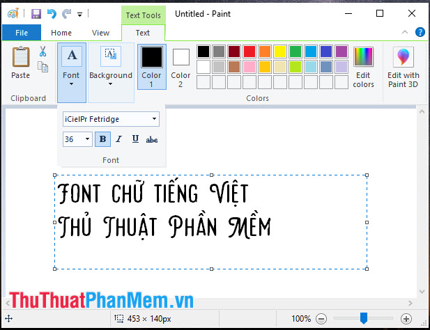 Font chữ tiếng Việt dành cho thiết kế iCielPr Fertidge