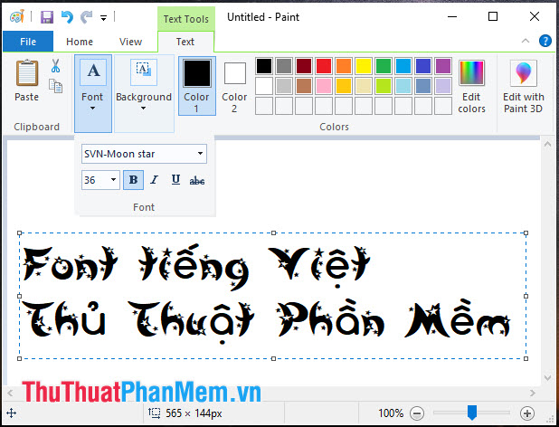 Font chữ tiếng Việt dành cho thiết kế SVN Moon Star