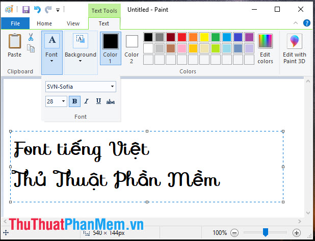 Font chữ tiếng Việt dành cho thiết kế SVN Sofia