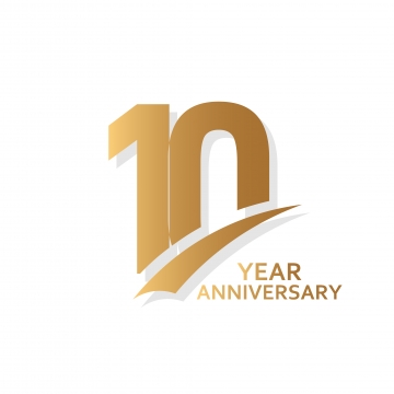 Mẫu logo kỉ niệm 10 đẹp dành cho dân thiết kế