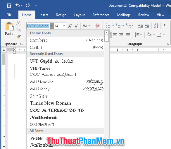 Nhận diện font chữ