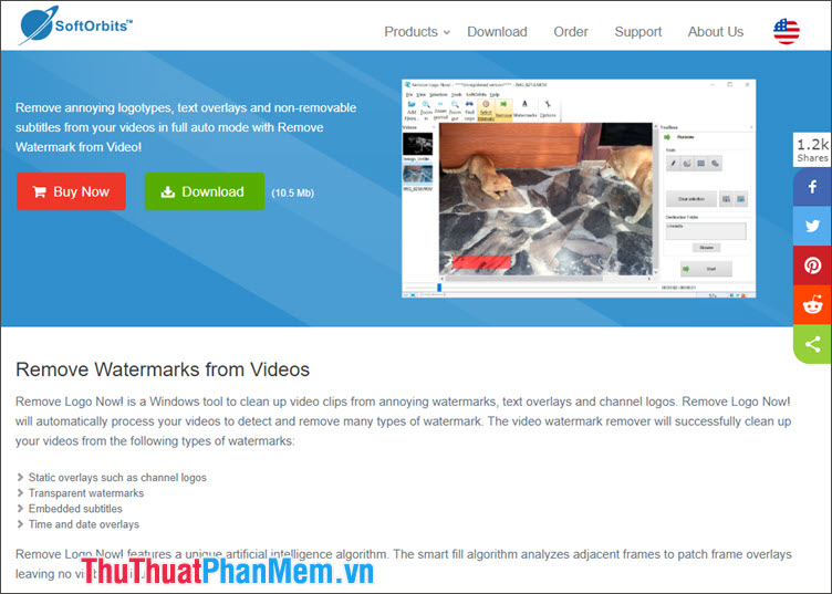 Xóa Logo, chữ trên Video với phần mềm Remove Logo Now