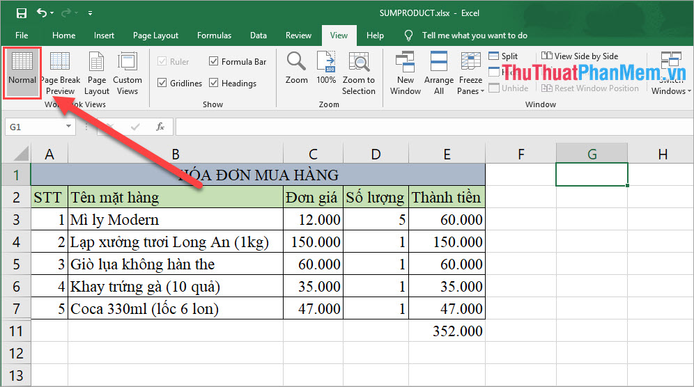 Cách bỏ chữ Page trong Excel, xóa chữ chìm Page 1, Page 2 trong Excel