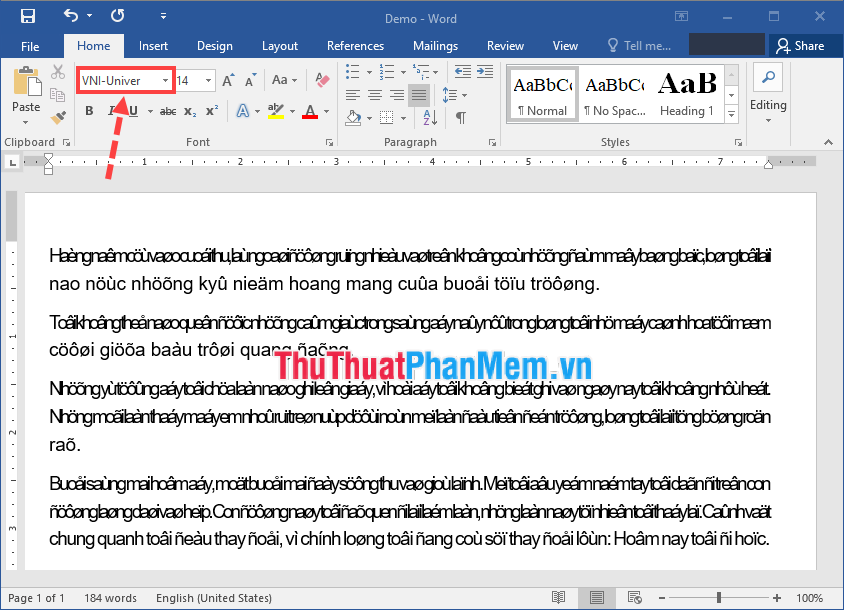 Cách sửa lỗi font chữ trong Word khi tải tài liệu trên mạng