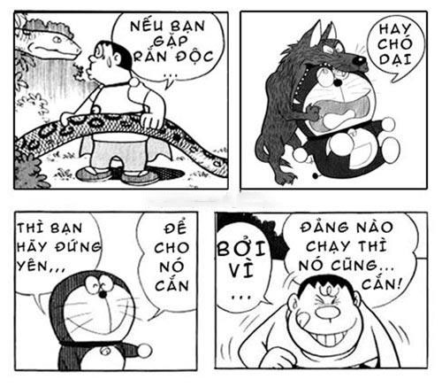 Ảnh chế Doraemon kĩ năng sinh tồn