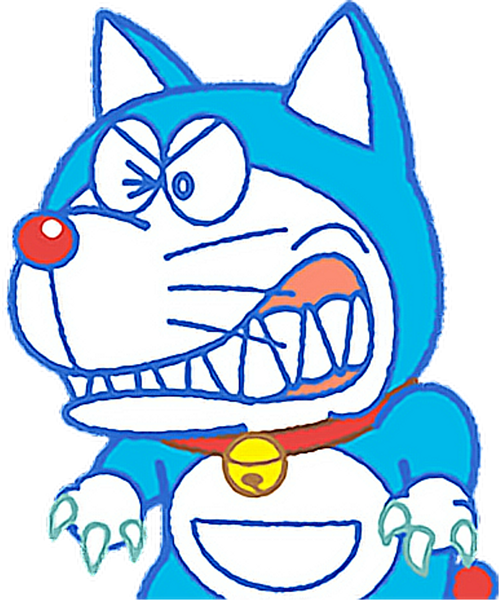 Hình ảnh Doraemon hóa trang thành sói