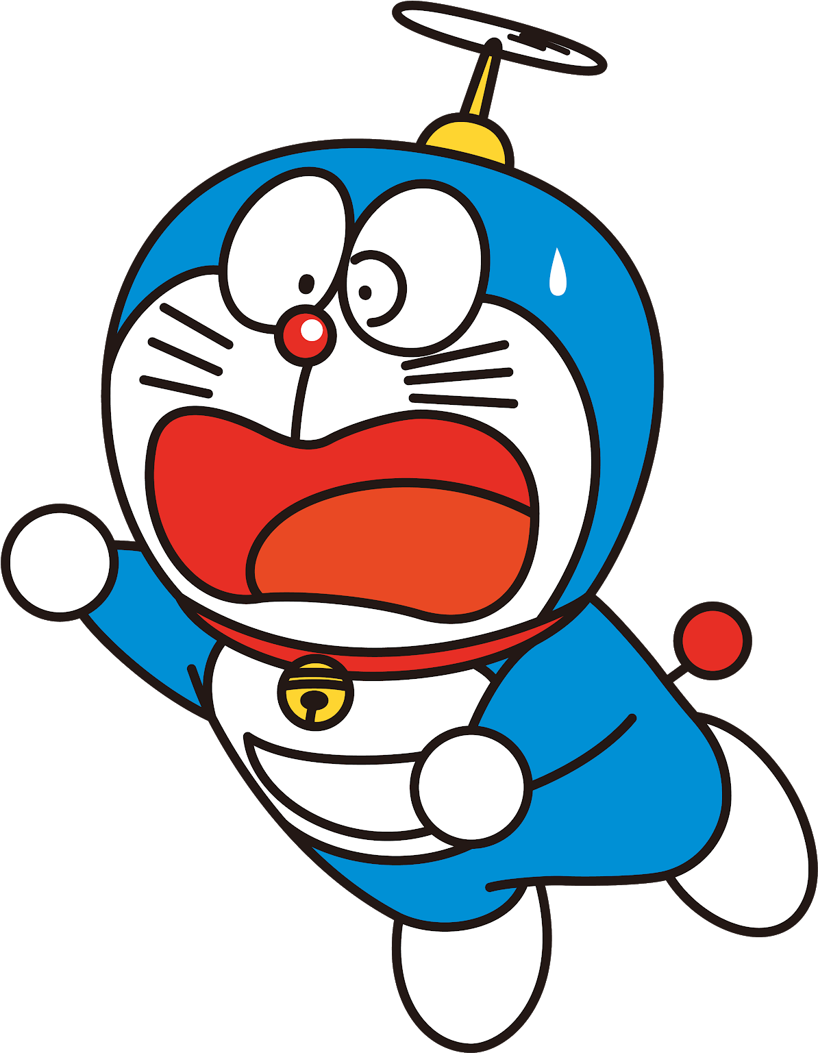Hình ảnh Doraemon sợ hãi