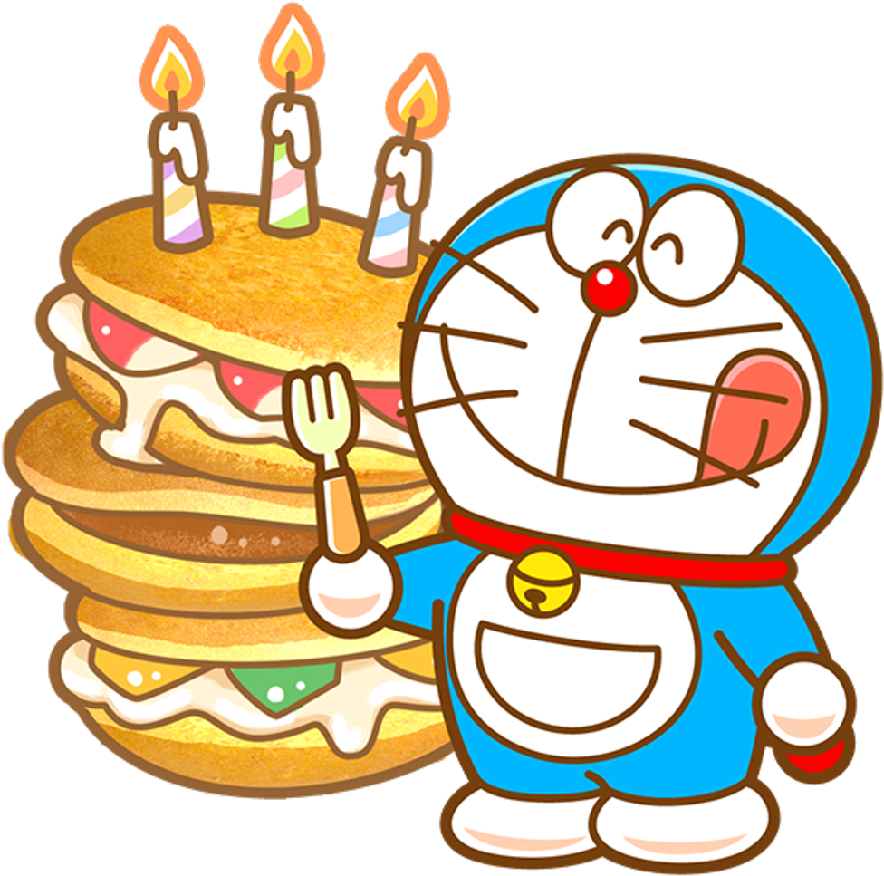 Hình Doremon bánh sinh nhật