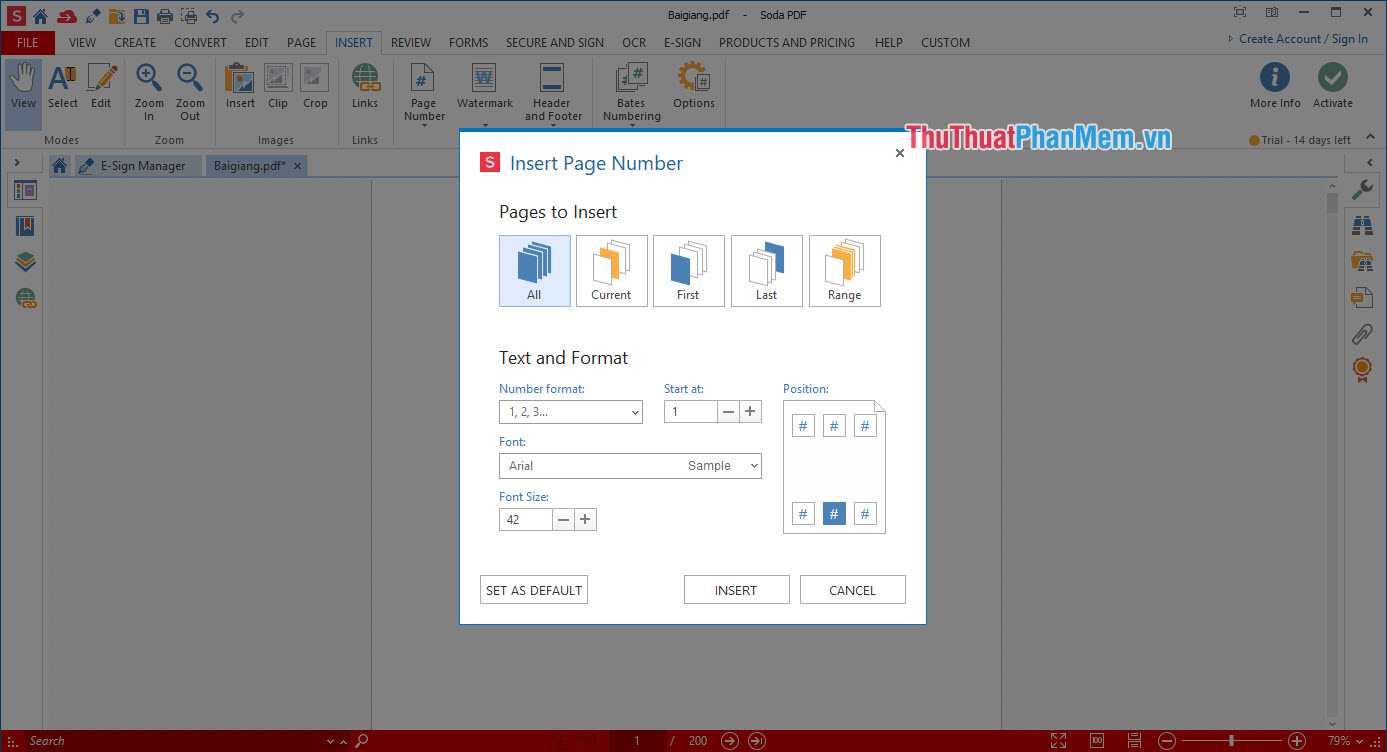 Cách đánh số trang PDF, thêm số trang vào file PDF