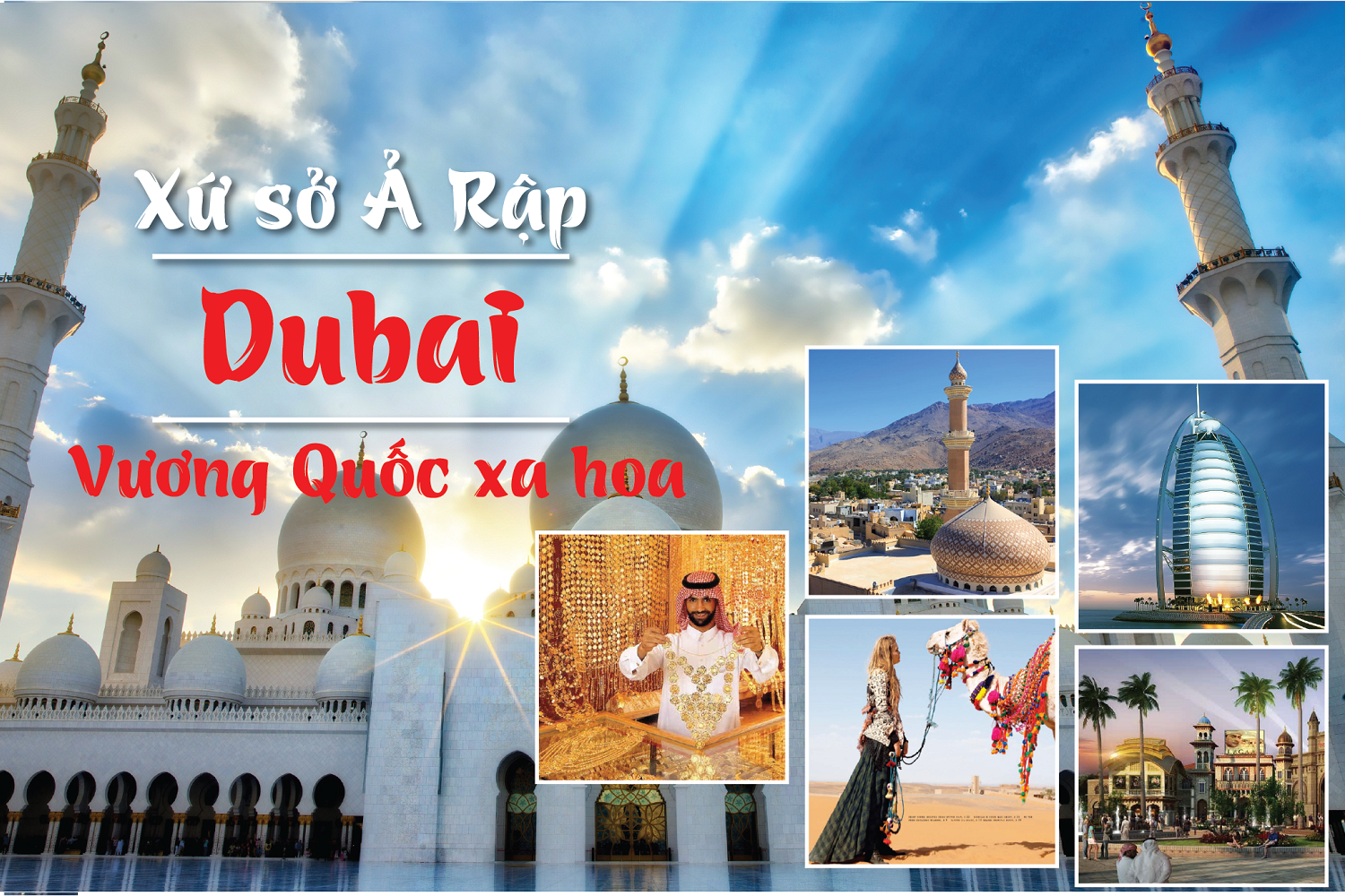 Banner du lịch Dubai đẹp