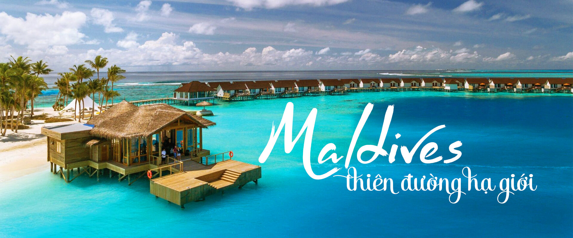 Banner du lịch Maldives đẹp