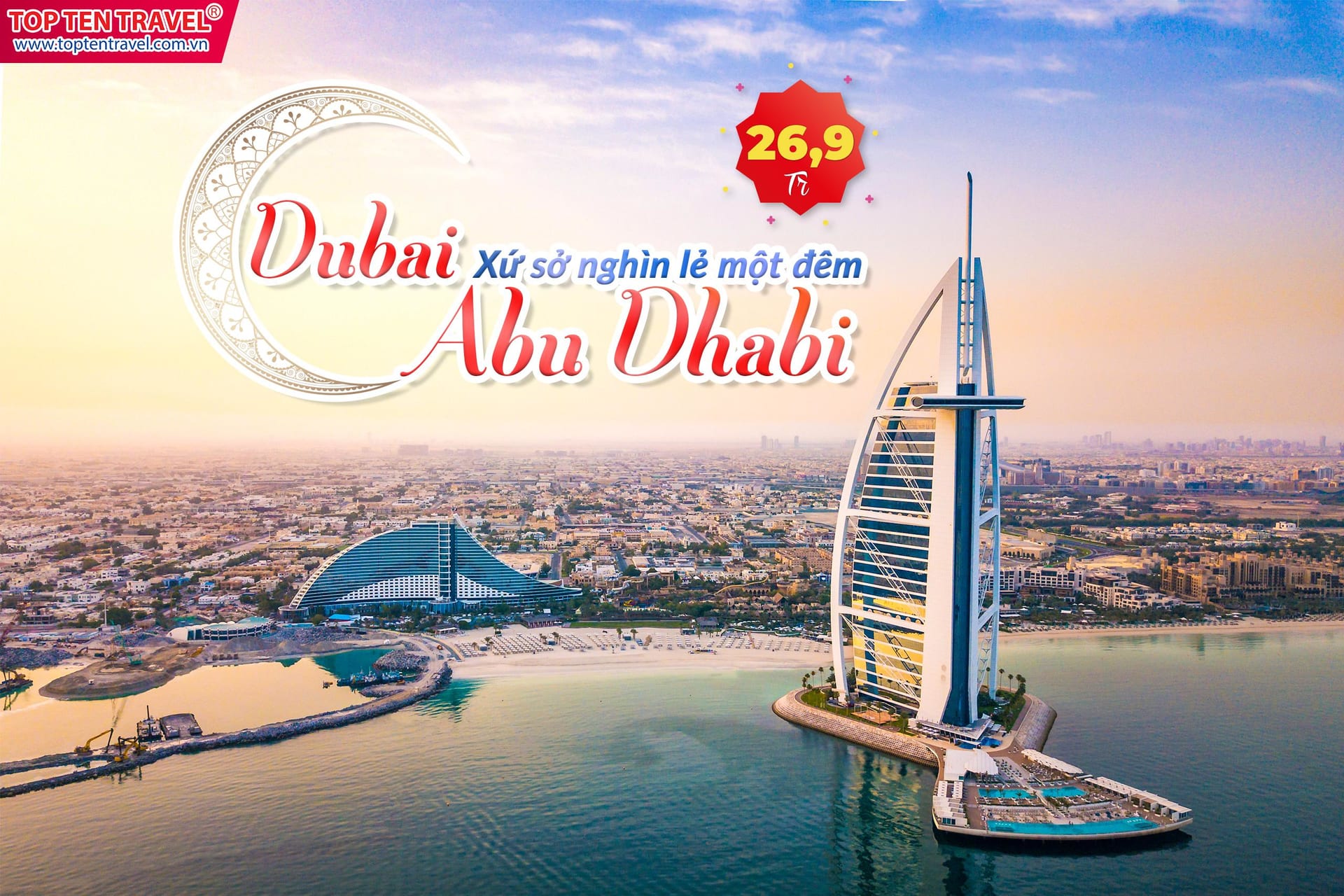 Banner du lịch xứ Dubai