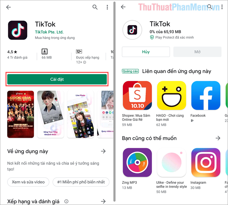 Cách tải Tik Tok cho điện thoại iPhone, Android