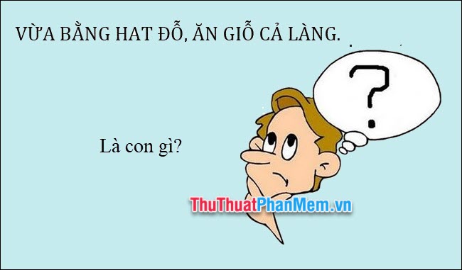 Vừa bằng hạt đỗ, ăn giỗ cả làng