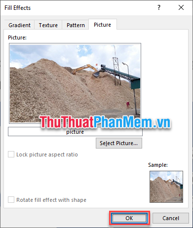 Chọn OK
